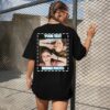 Custom T Shirts for Women Personalized T Shirts with Photo Text Logo Front & Back Printed Design Your Own Unisex Tee Gifts