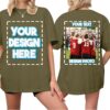Custom T Shirts for Women Personalized T Shirts with Photo Text Logo Front & Back Printed Design Your Own Unisex Tee Gifts