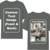 Custom T-Shirts for Men Women, Unisex T-Shirt for Adults Design Your Own, Customized Photo Text Logo Gift