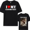 Custom I Heart Shirt, I Love My Girlfriend Boyfriend Custom T Shirts, I Love My Wife Husband Shirt