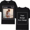 Custom T-Shirts for Men Women, Personalized Custom Shirts Ideas for Boyfriend Girlfriend-Design Your Own Graphic Tees w/Logo