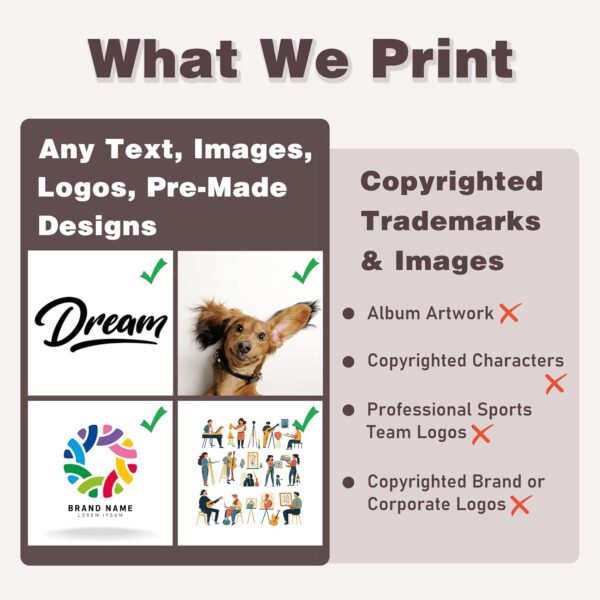Custom T-Shirts for Men Women, Personalized Custom Shirts Ideas for Boyfriend Girlfriend-Design Your Own Graphic Tees w/Logo
