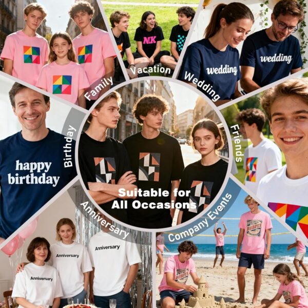 Custom T-Shirts for Men Women, Personalized Custom Shirts Ideas for Boyfriend Girlfriend-Design Your Own Graphic Tees w/Logo