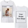 Custom T-Shirts for Men Women, Personalized Custom Shirts Ideas for Boyfriend Girlfriend-Design Your Own Graphic Tees w/Logo