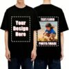 Custom T-Shirt Personalized Shirts for Men Women, Customized with Your Text Logo Black