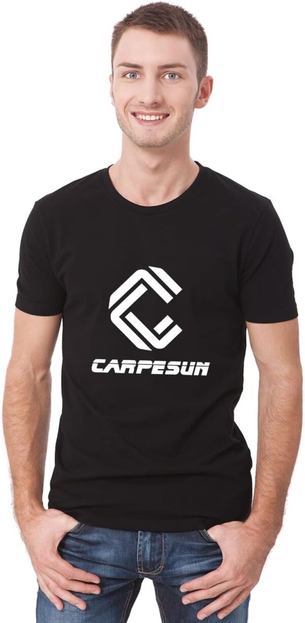 Black White T Shirts for Men, 100% Cotton Mens Basic Tees Crew Neck