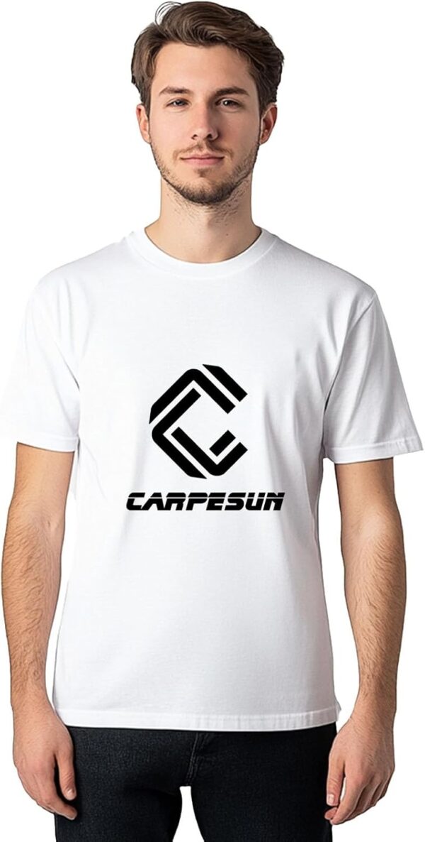 Black White T Shirts for Men, 100% Cotton Mens Basic Tees Crew Neck