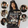 Personalized Bootleg Rap T-Shirts for Girlfriend Boyfriend - Custom Shirt Add Text Photo for Birthday Valentines Multi