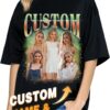 Custom Bootleg Rap T-Shirts with Photo & Text - Customized Gift Personalized Vintage T Shirts for Boyfriend & Girlfriend Multi
