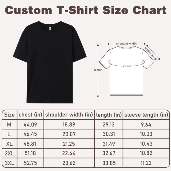 CARPESUN Custom T-Shirts Add Picture Photo Logo Text for Men Women Personalized Custom Tee Shirt Gifts Create Your Own Shirt, Black/White, M-3XL