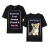 CARPESUN Custom T-Shirts Add Picture Photo Logo Text for Men Women Personalized Custom Tee Shirt Gifts Create Your Own Shirt, Black/White, M-3XL