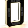 Solar House Number Illuminated for Outdoor Use Waterproof Illuminated House Number Sign Solar House Number Light Black Large - Height 23 cm (0-Black, 23 cm)