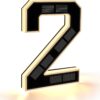 Solar House Number Illuminated for Outdoor Use Waterproof Illuminated House Number Sign Solar House Number Light Black Large - Height 23 cm (0-Black, 23 cm)